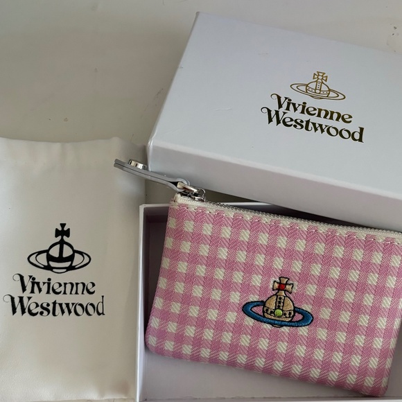 Vivienne Westwood Handbags - Vivienne Westwood Checkered Pink Wallet